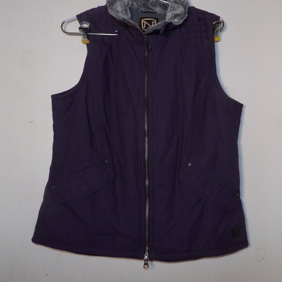 noble outfitters Other - Noble Outfitters Quilted Cotton & Faux Fur Vest Big Girl's Sz L